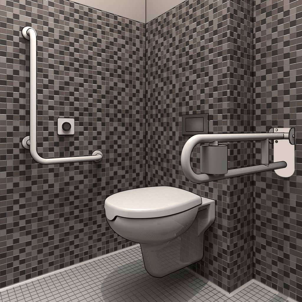 Progettazione dwg bagni disabili disegni in 3d