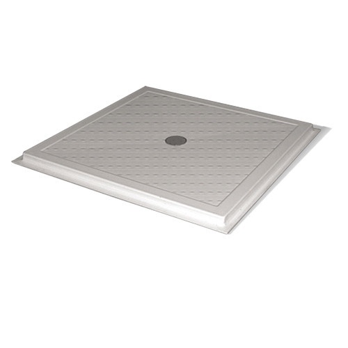 ABS floor level shower base with syphon drain