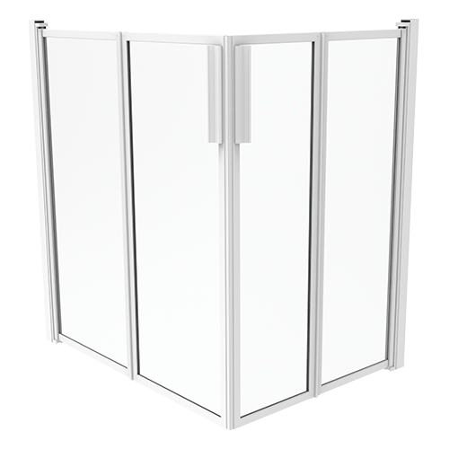 cabine de douche h 100 cm en polyglass