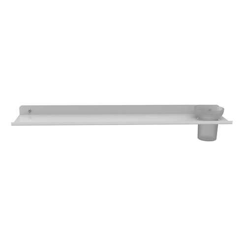 Acrylic Shower Shelf - 600L, Bathroom Wall Shelves