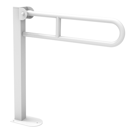 folding supporting bar on post