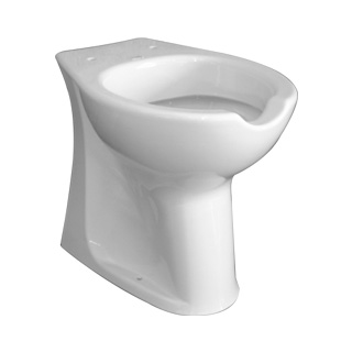 WC with frontal opening for elderly and disable people