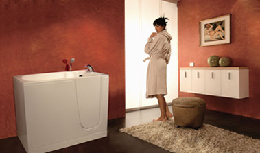 bathtubs provided with doors