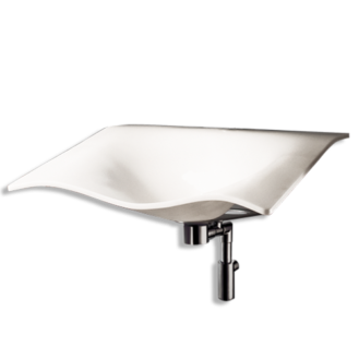 Lavabo Flight e Staffa Fissa Premontata Bianco Standard