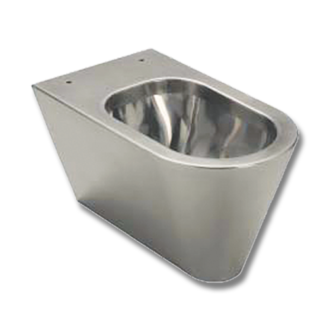 WC Inox cm. 59,5 Sospeso con Sedile