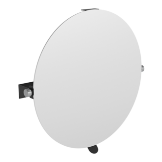 Specchio Reclinabile Serie Raffaello Color Nero Opaco/Cromo