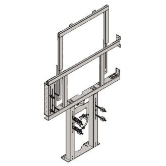 Supporto per WC Monoblocco Sospeso e Barra Ribaltabile Dx/Sx e Cassetta Di Scarico per Pareti in Cartongesso