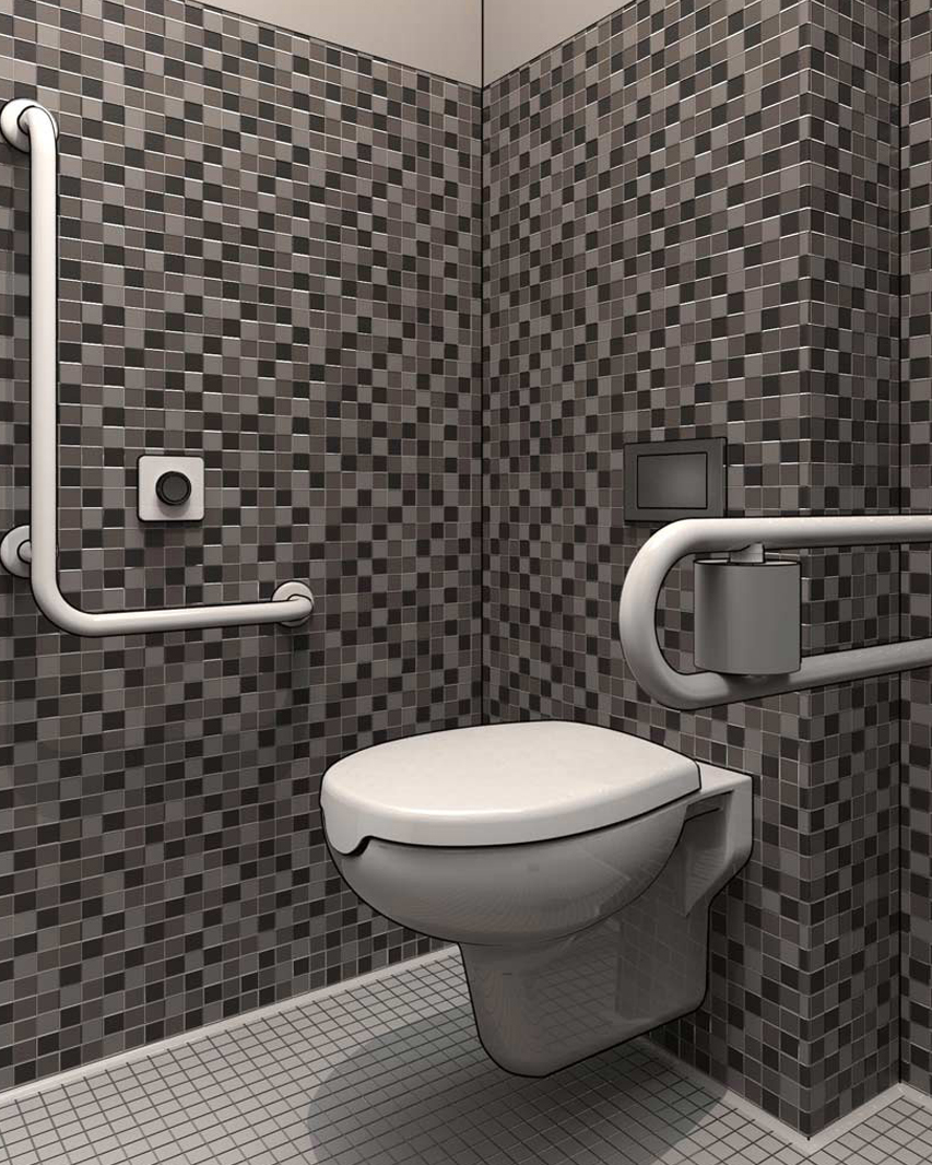 Bagni per disabili - zona WC - Goman